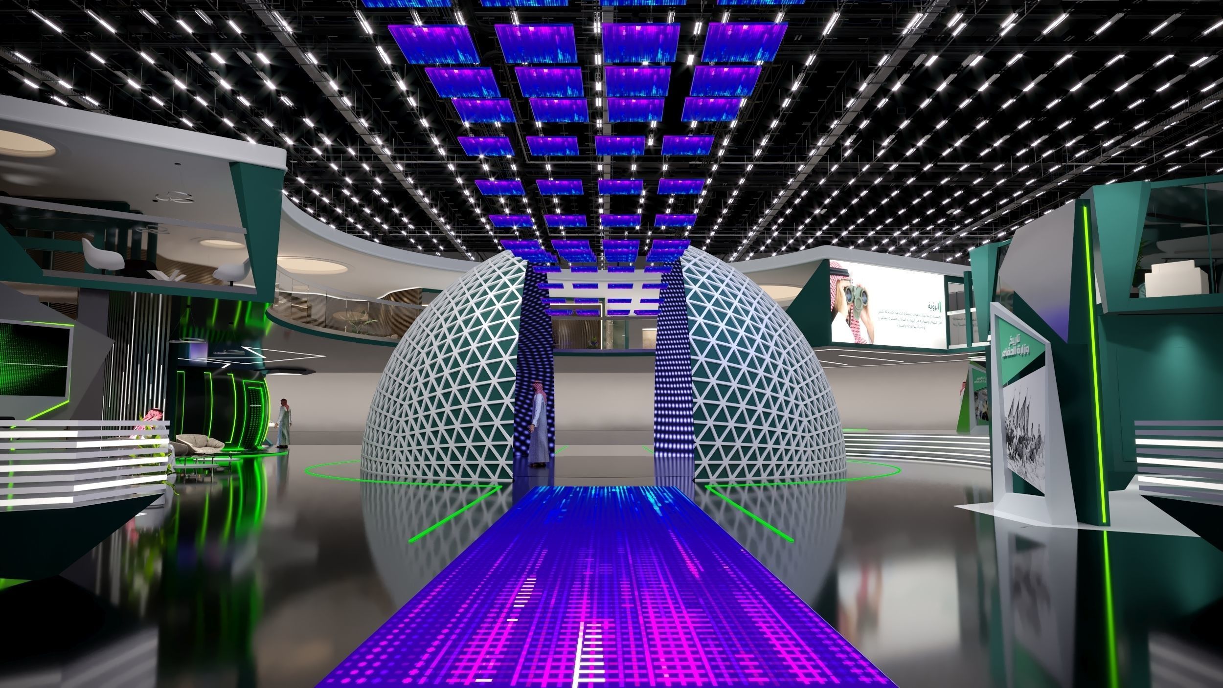 booth Ministry of Defense 1000m 3D model_69