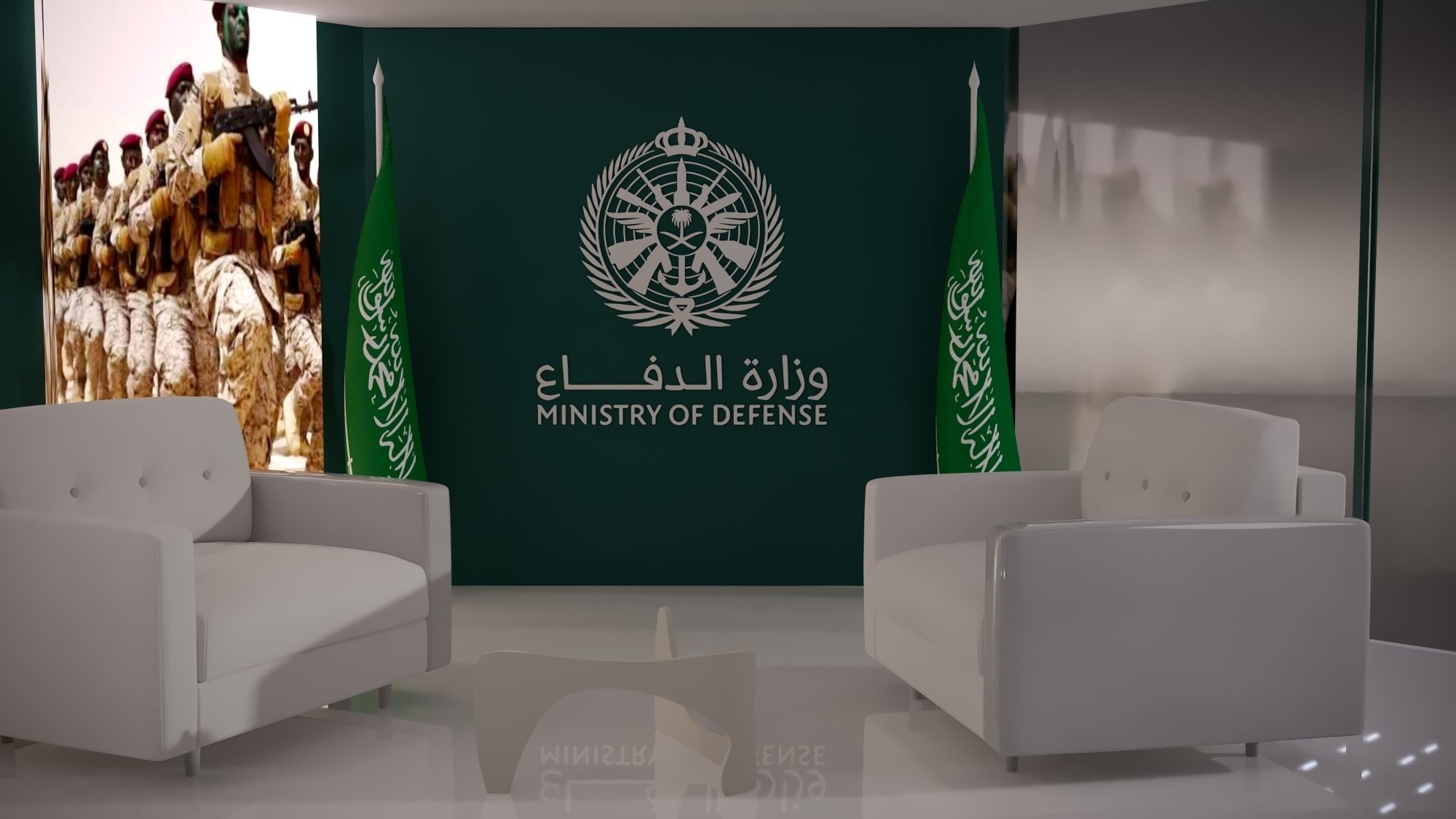 booth Ministry of Defense 1000m 3D model_56