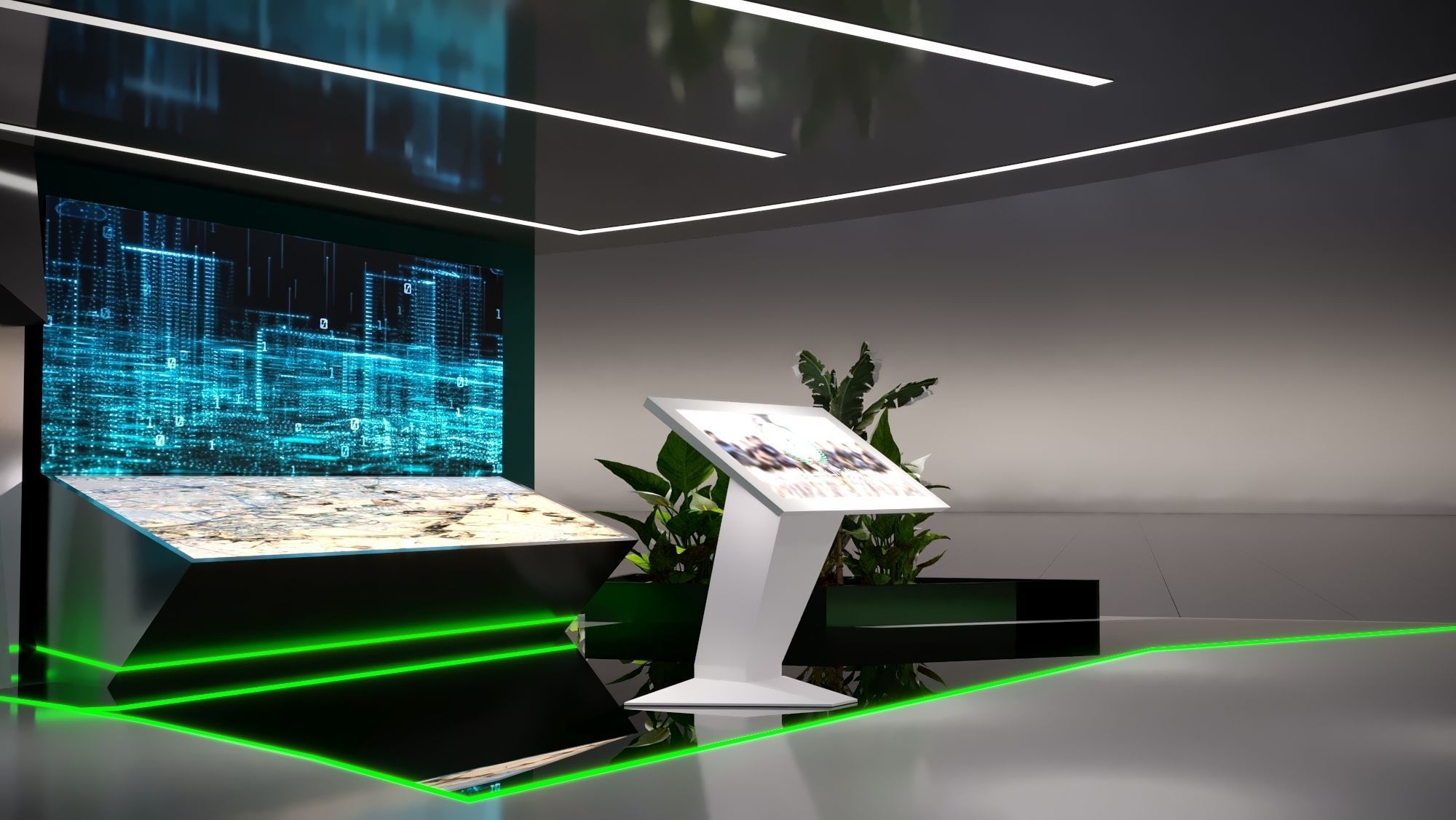 booth Ministry of Defense 1000m 3D model_42