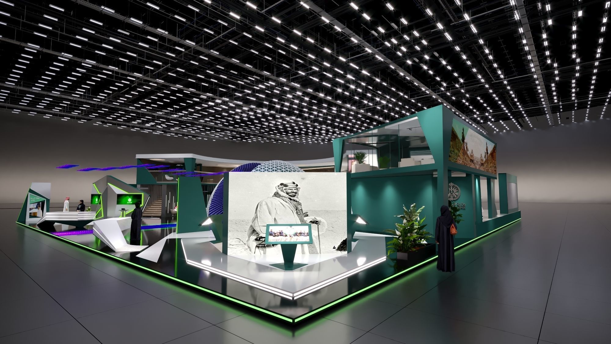 booth Ministry of Defense 1000m 3D model_31