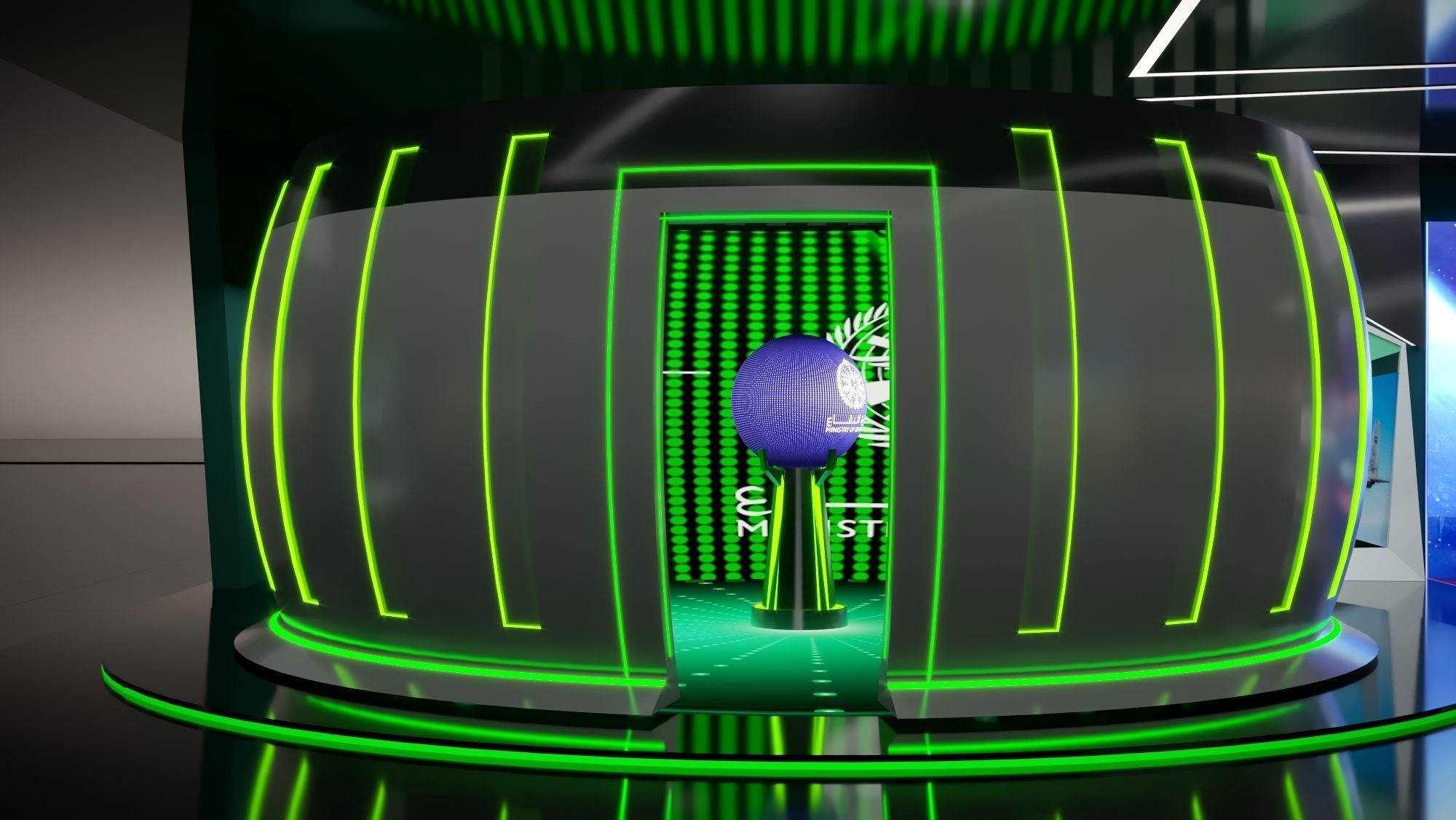 booth Ministry of Defense 1000m 3D model_62