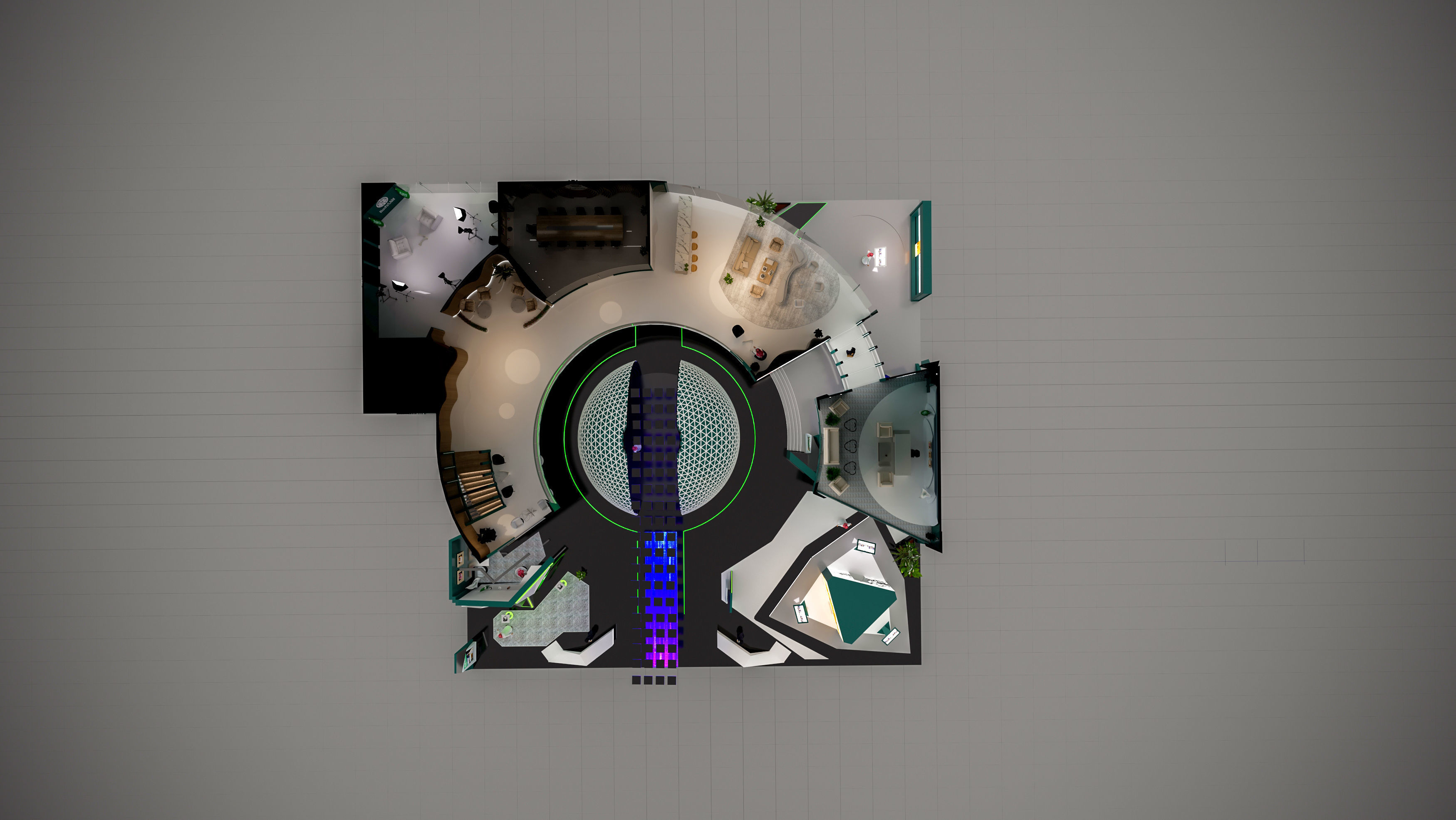 booth Ministry of Defense 1000m 3D model_67