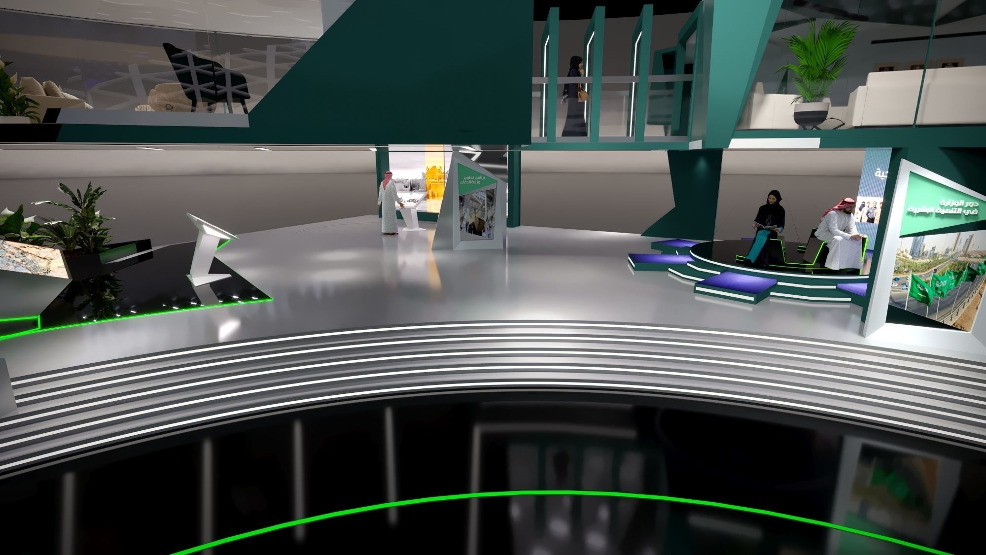 booth Ministry of Defense 1000m 3D model_29