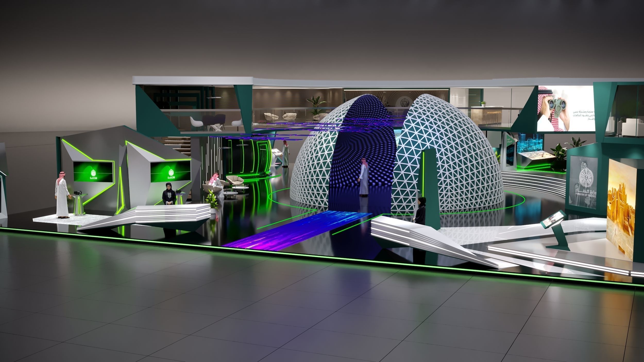 booth Ministry of Defense 1000m 3D model_64