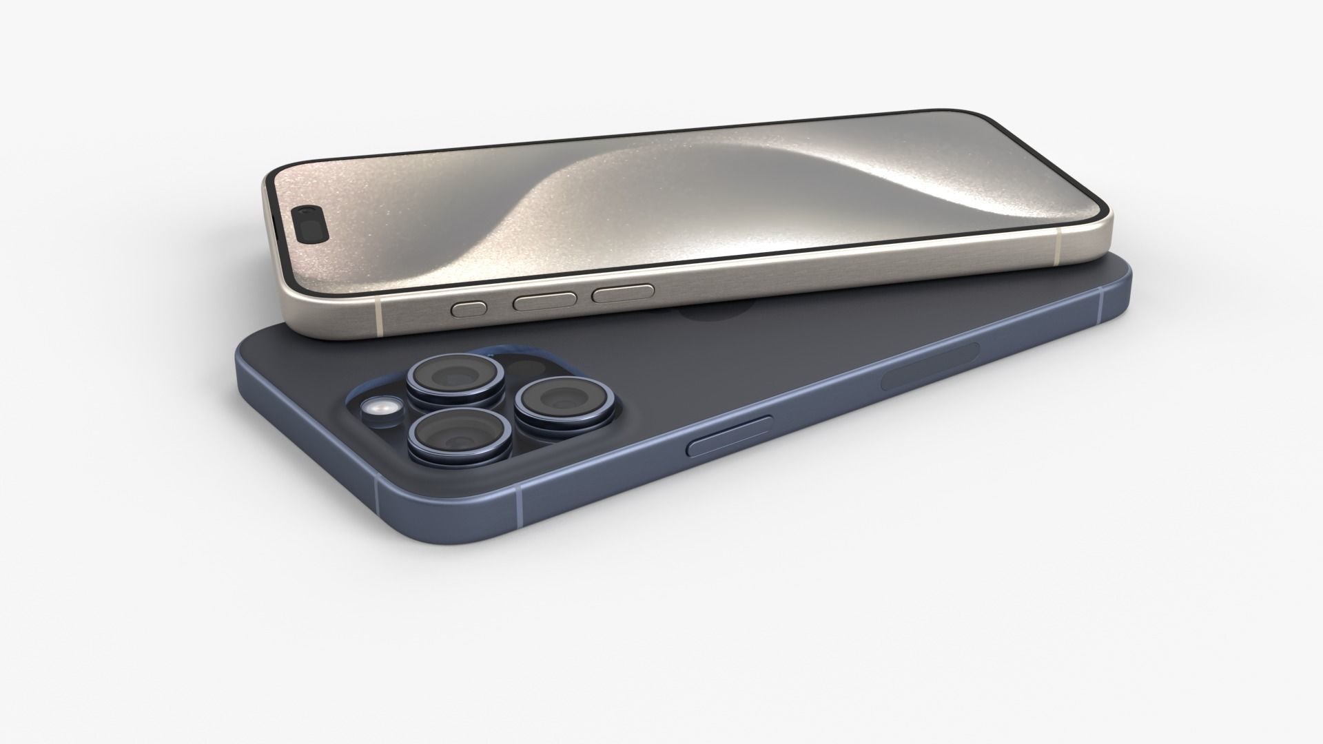 Apple iphone 15 pro  and pro max all colors  3D model_12