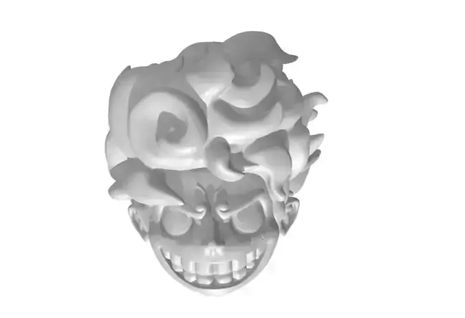 Head Luffy gear 5 One Piece keychain 3D print model