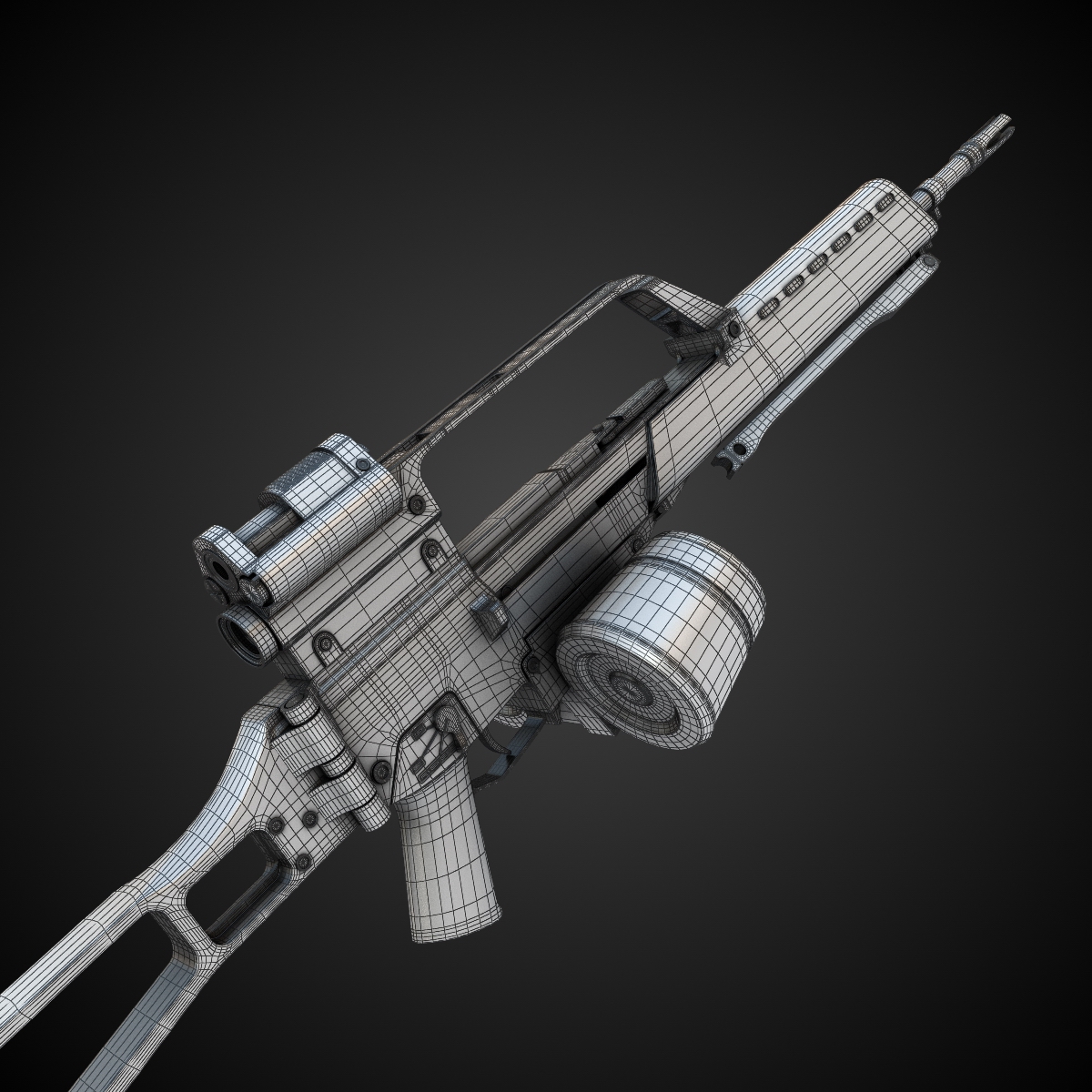 G36 Assault rifle Hi-Res 3D model_5