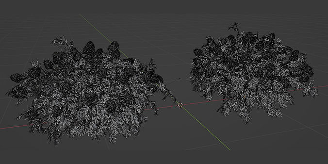24 Bush models collection vol 240-Blender 3D Model Pack 7