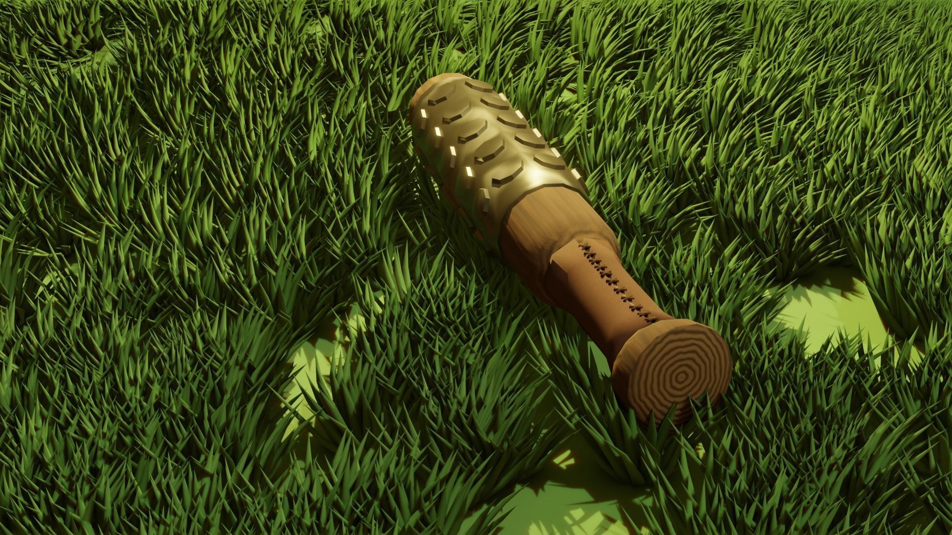 Simple Fantasy Club Low-poly 3D model_5