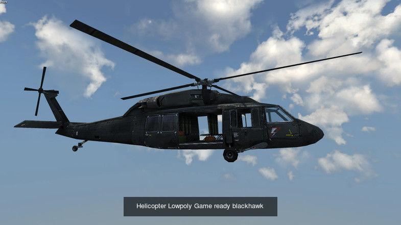 Military Vehicles Collection Low Poly Game Ready Helicopter  _1