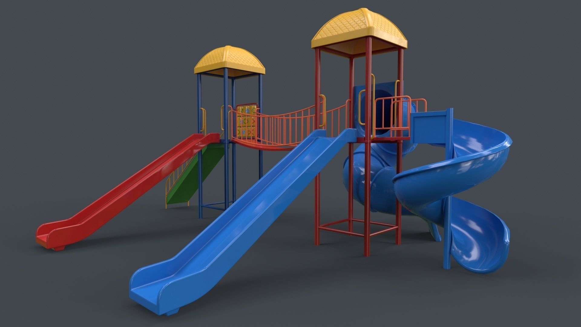 PBR Playground Outdoor Jungle Gym 14 Low-poly 3D model_94