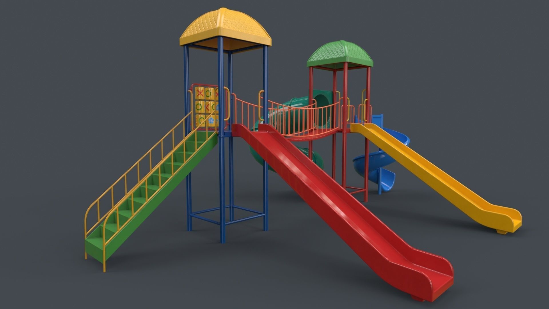 PBR Playground Outdoor Jungle Gym 14 Low-poly 3D model_54