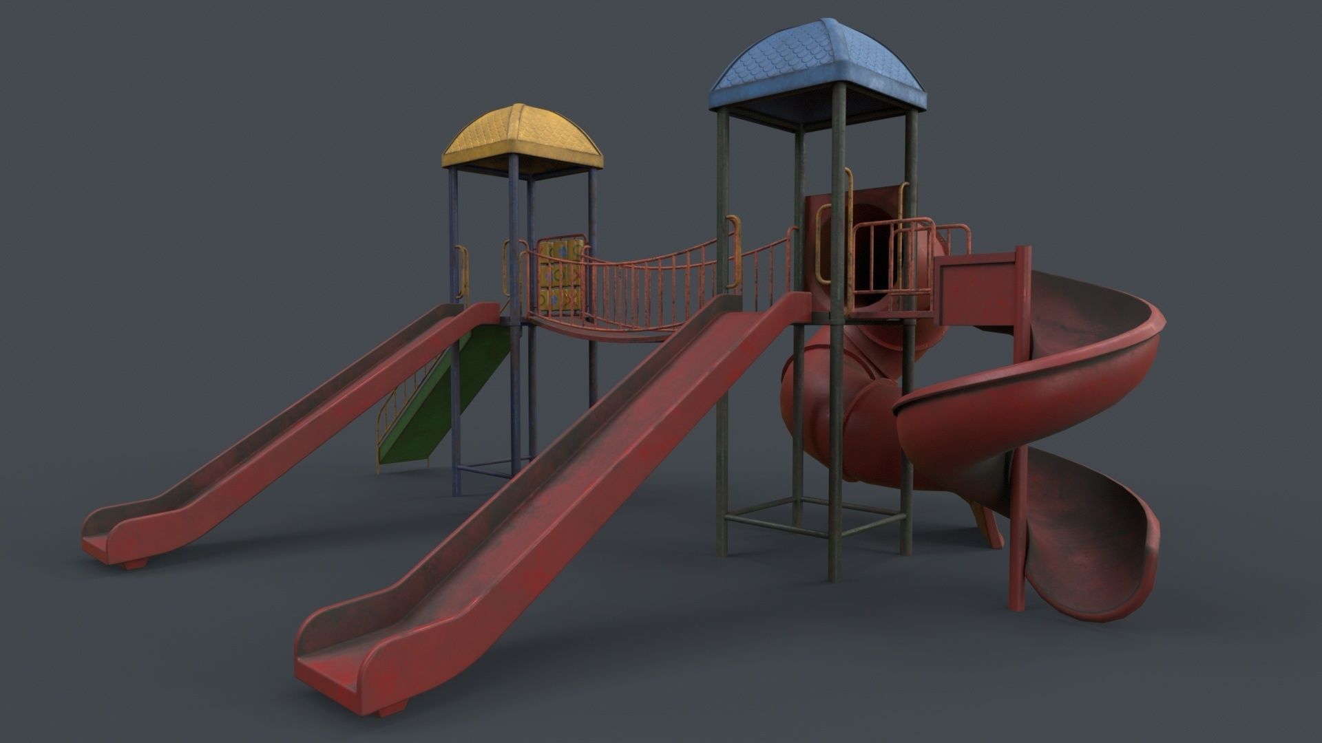 PBR Playground Outdoor Jungle Gym 14 Low-poly 3D model_109