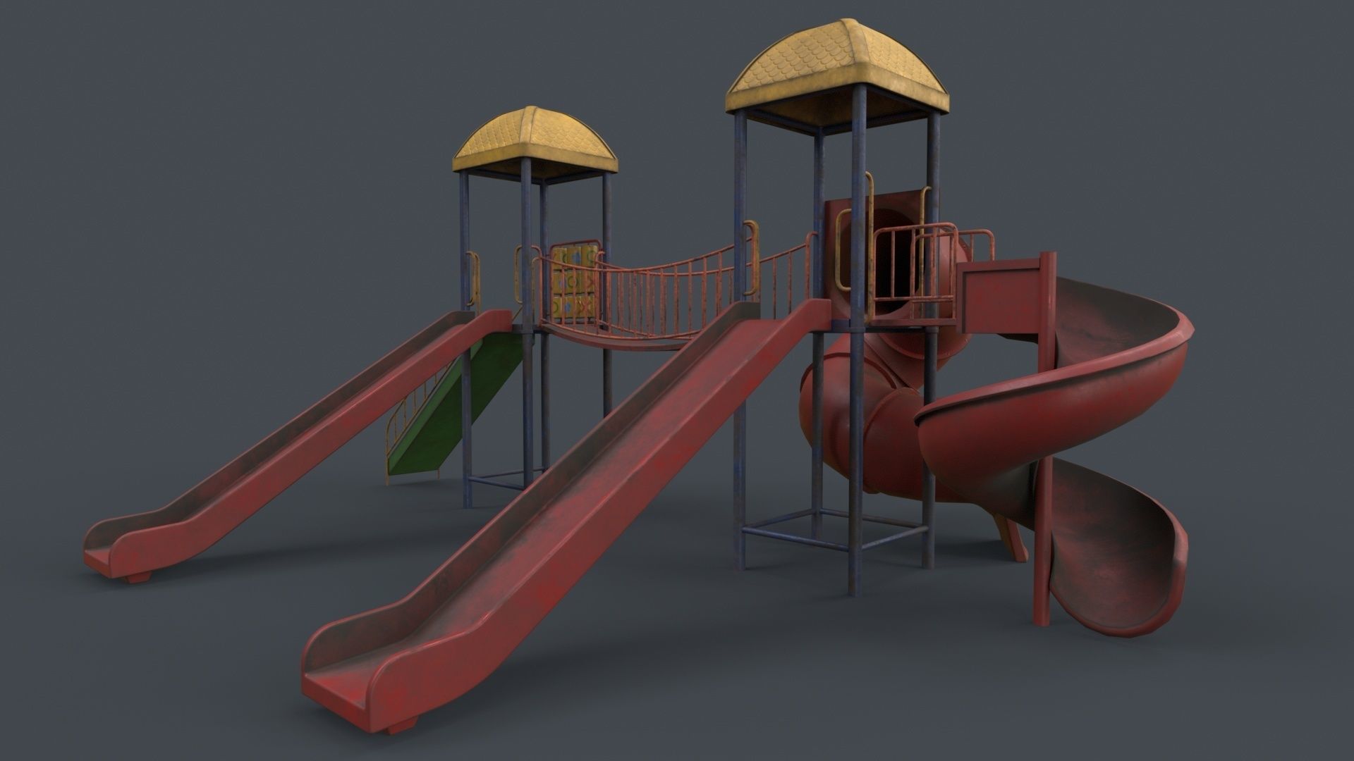 PBR Playground Outdoor Jungle Gym 14 Low-poly 3D model_117