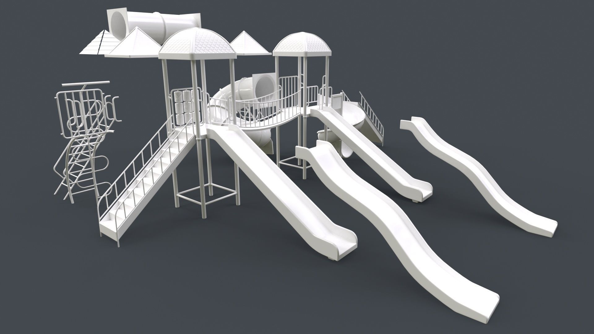 PBR Playground Outdoor Jungle Gym 14 Low-poly 3D model_118