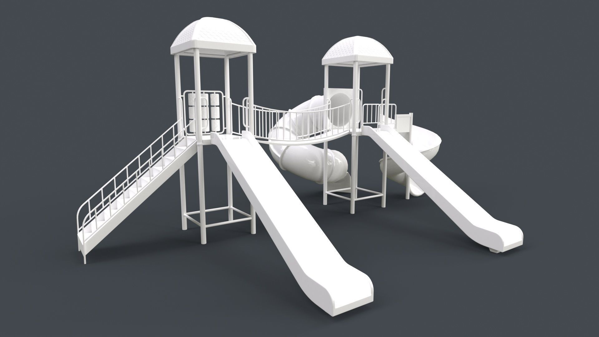 PBR Playground Outdoor Jungle Gym 14 Low-poly 3D model_119