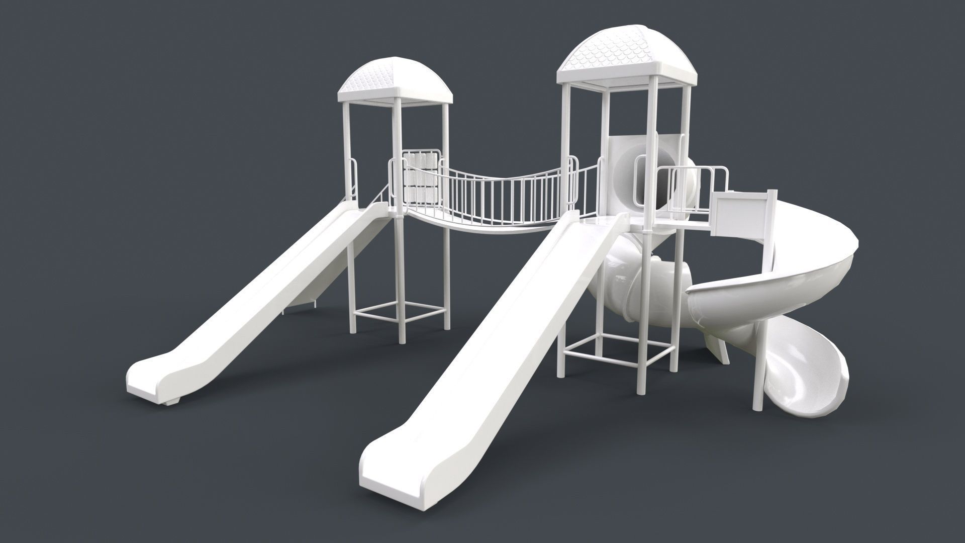 PBR Playground Outdoor Jungle Gym 14 Low-poly 3D model_121