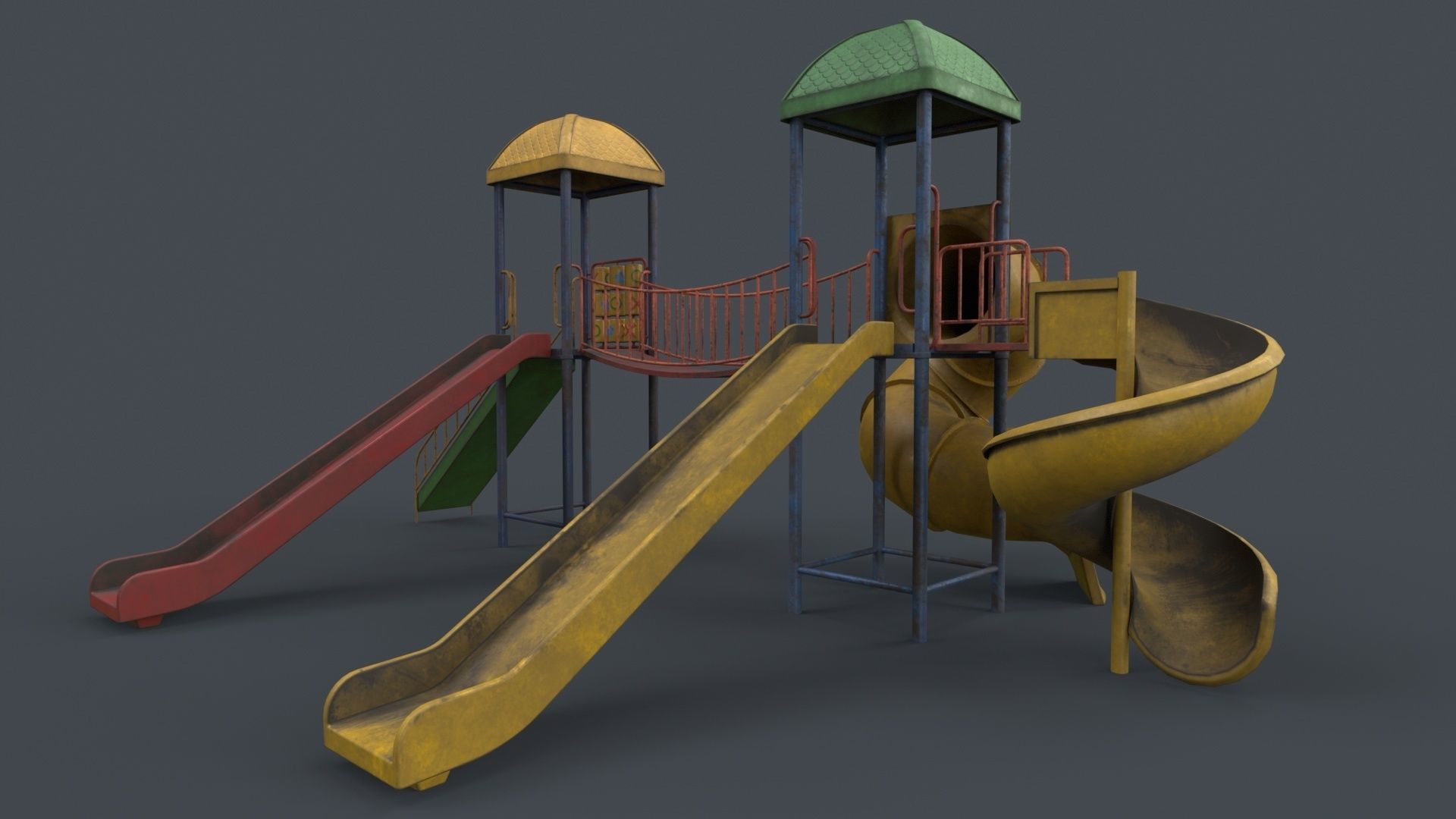 PBR Playground Outdoor Jungle Gym 14 Low-poly 3D model_103