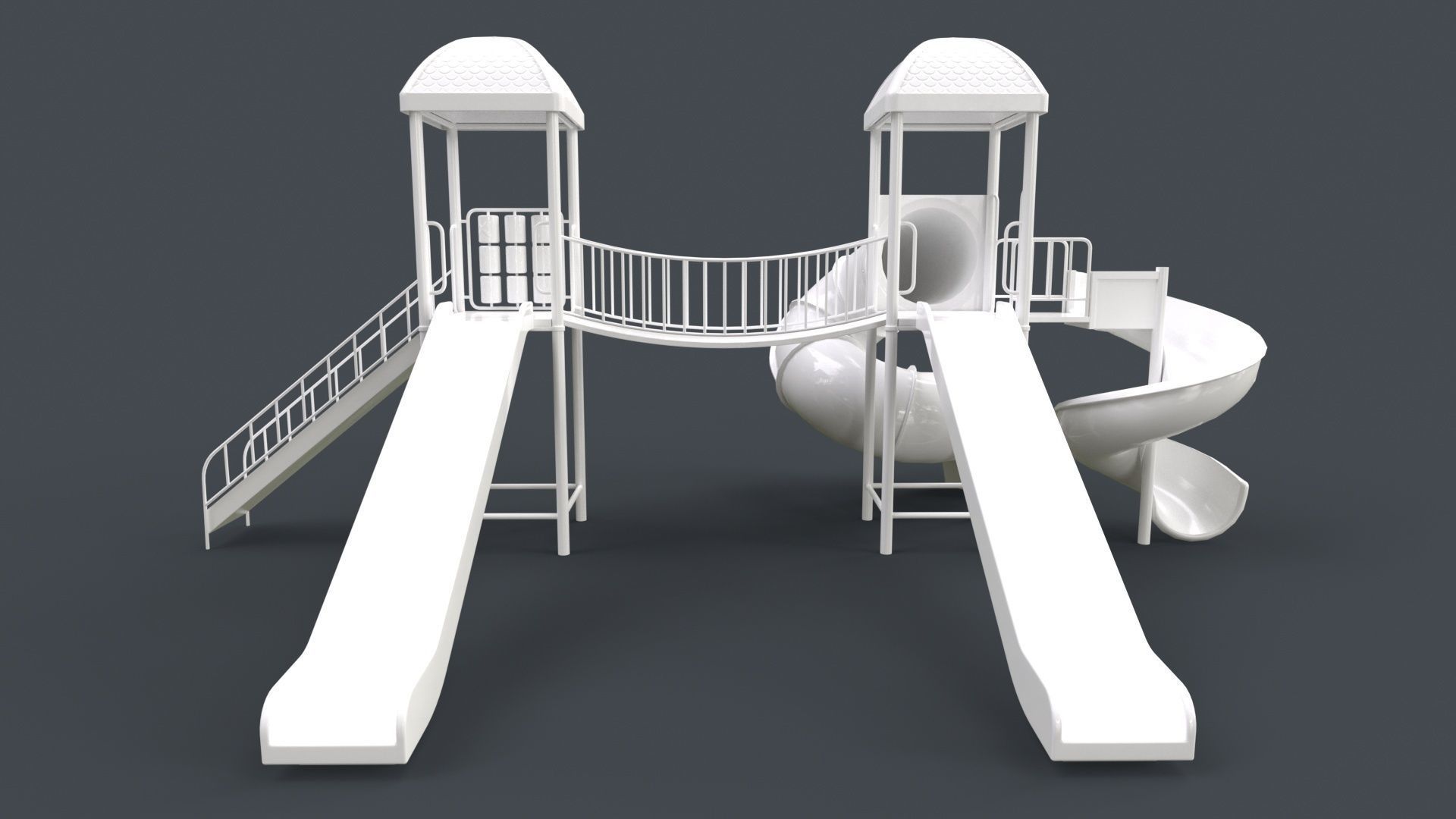 PBR Playground Outdoor Jungle Gym 14 Low-poly 3D model_120