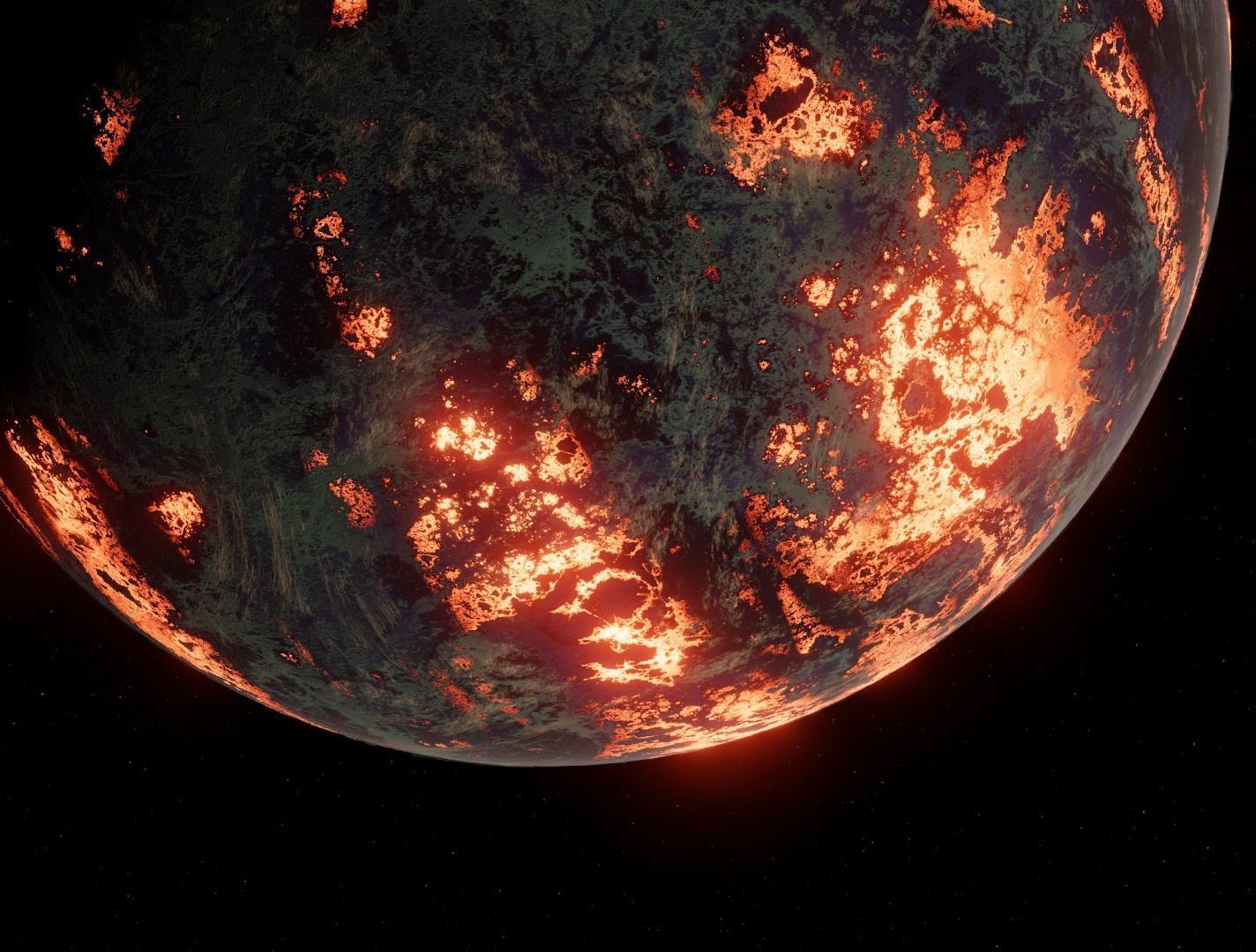 Planet Space Ready to game Low-poly 3D model_17