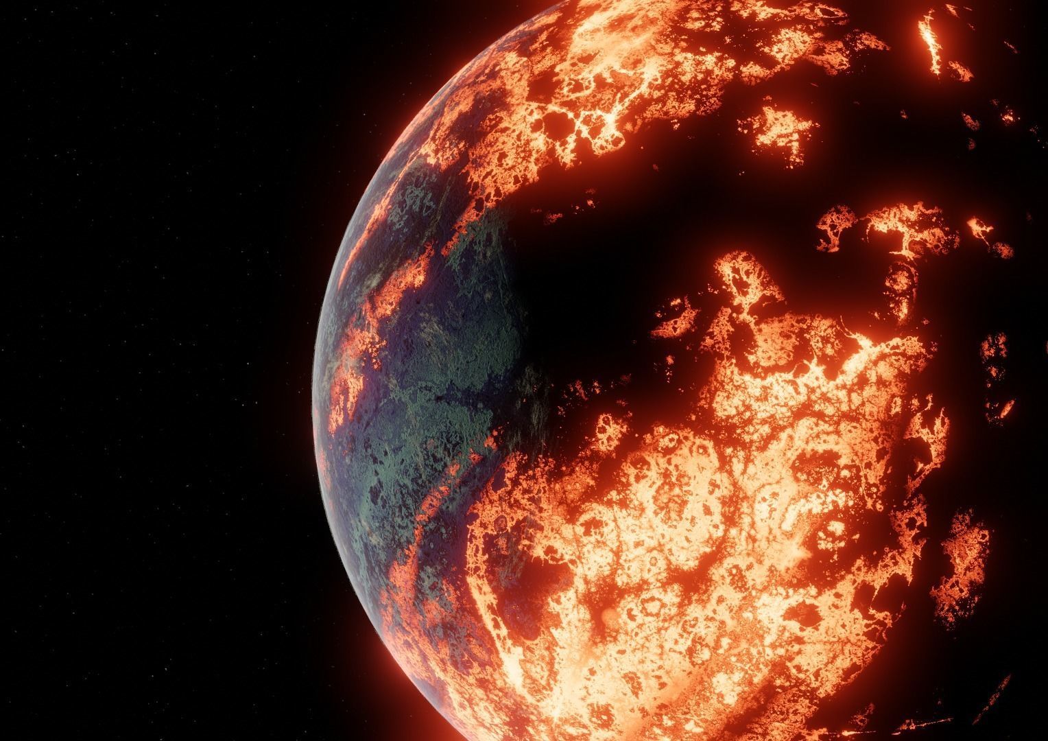 Planet Space Ready to game Low-poly 3D model_14