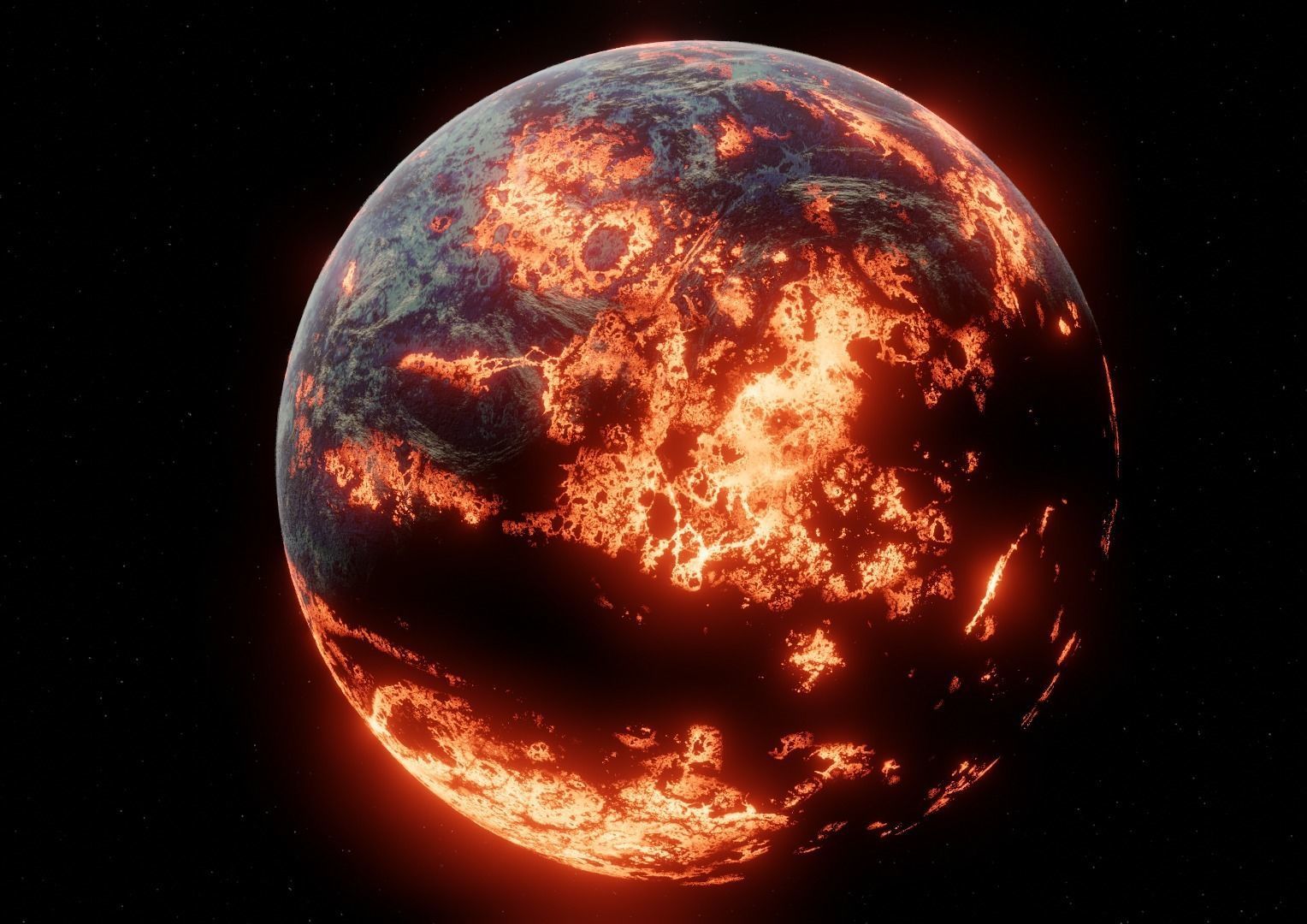 Planet Space Ready to game Low-poly 3D model_18