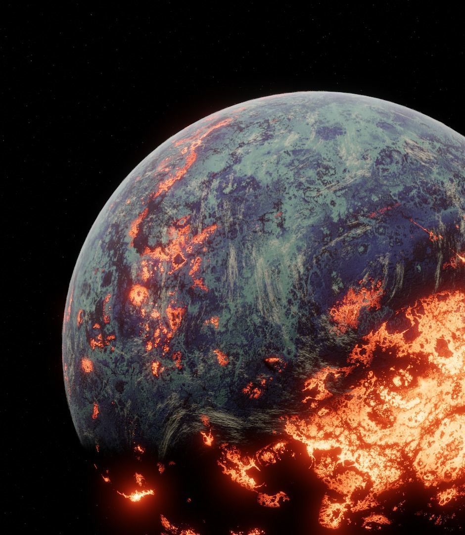 Planet Space Ready to game Low-poly 3D model_12