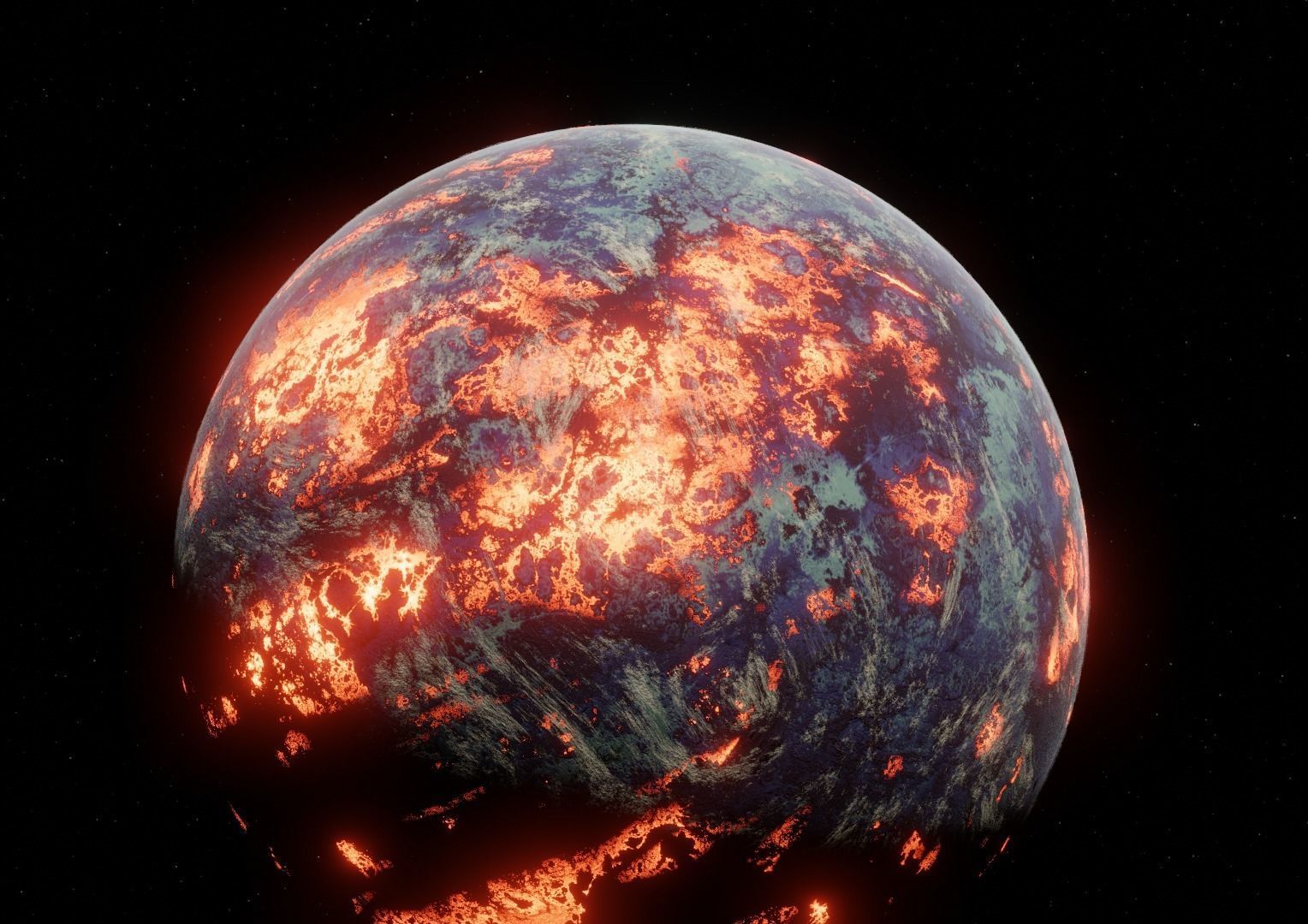 Planet Space Ready to game Low-poly 3D model_15