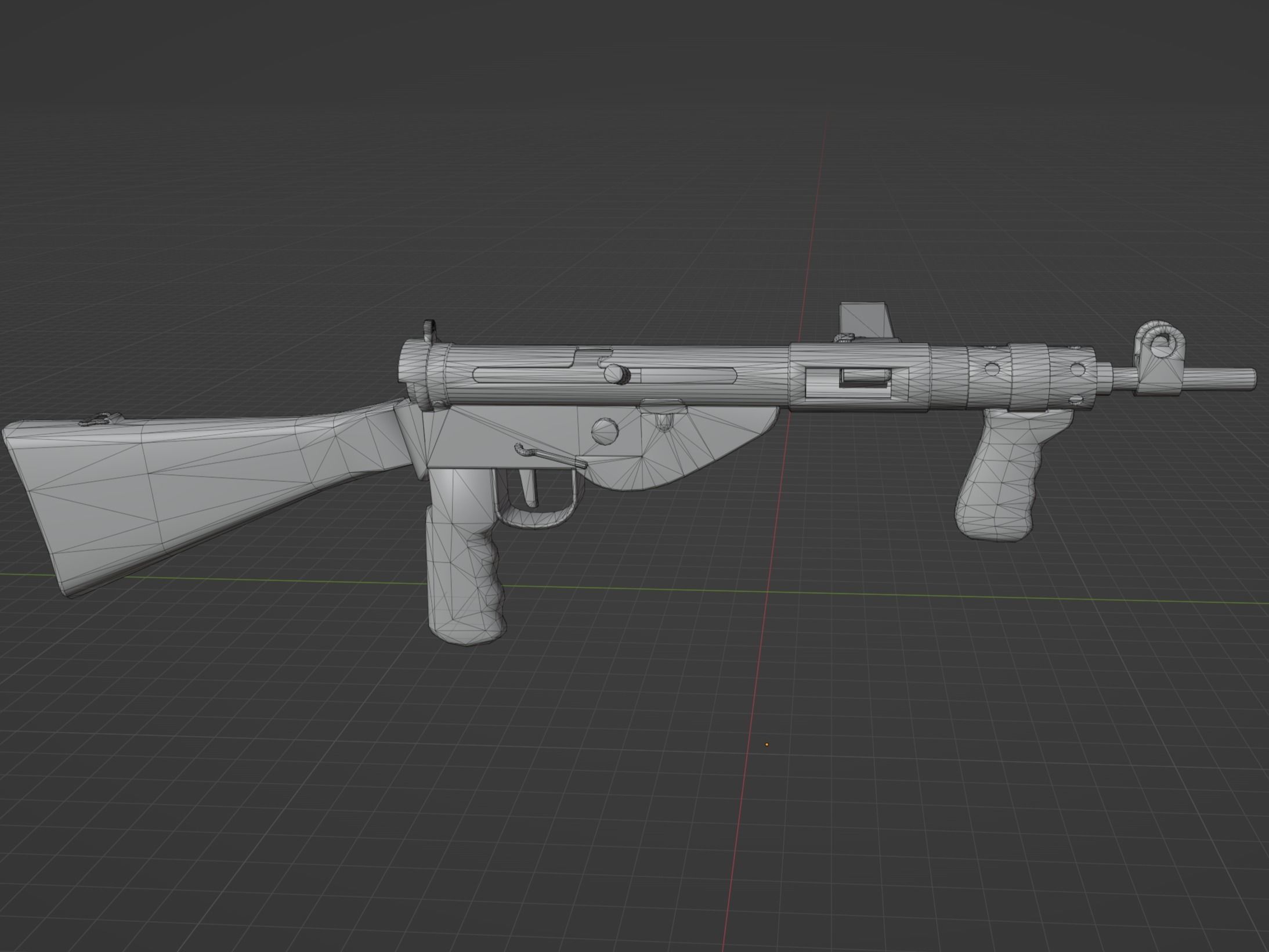 Sten Mk5 Low-poly 3D model_5