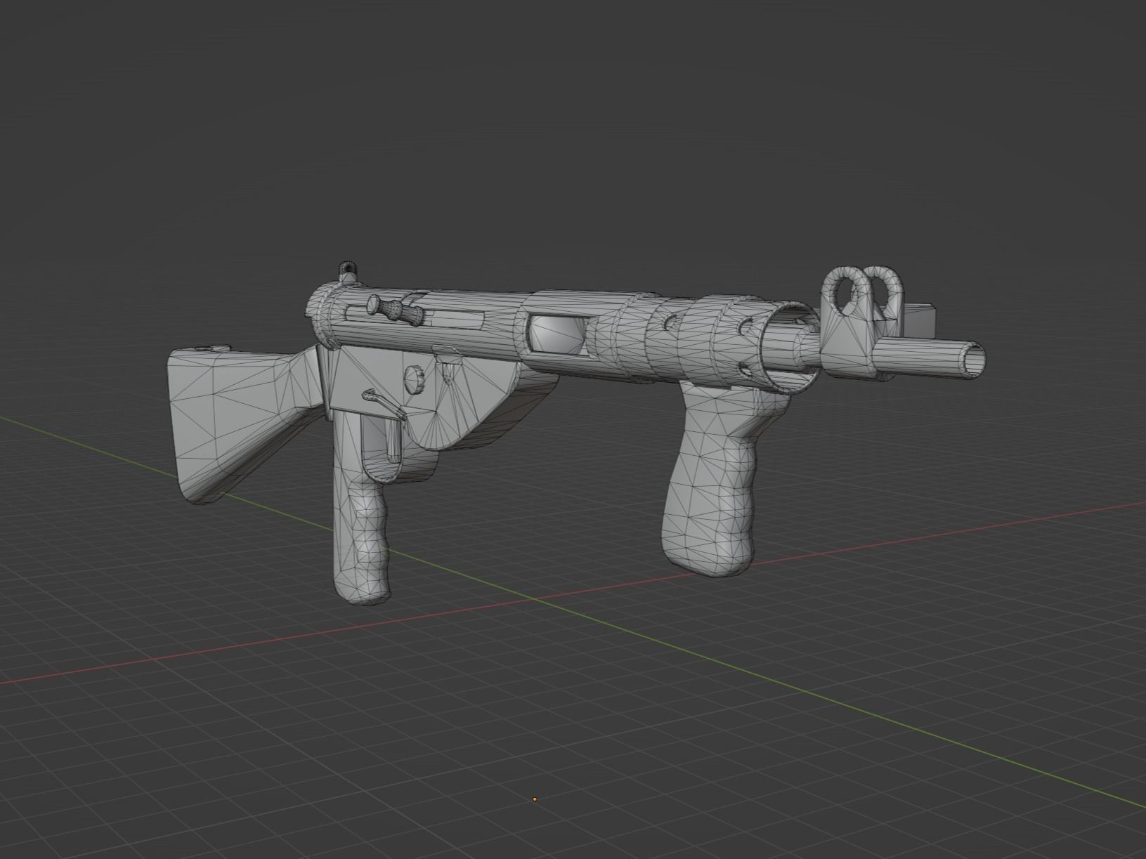 Sten Mk5 Low-poly 3D model_6