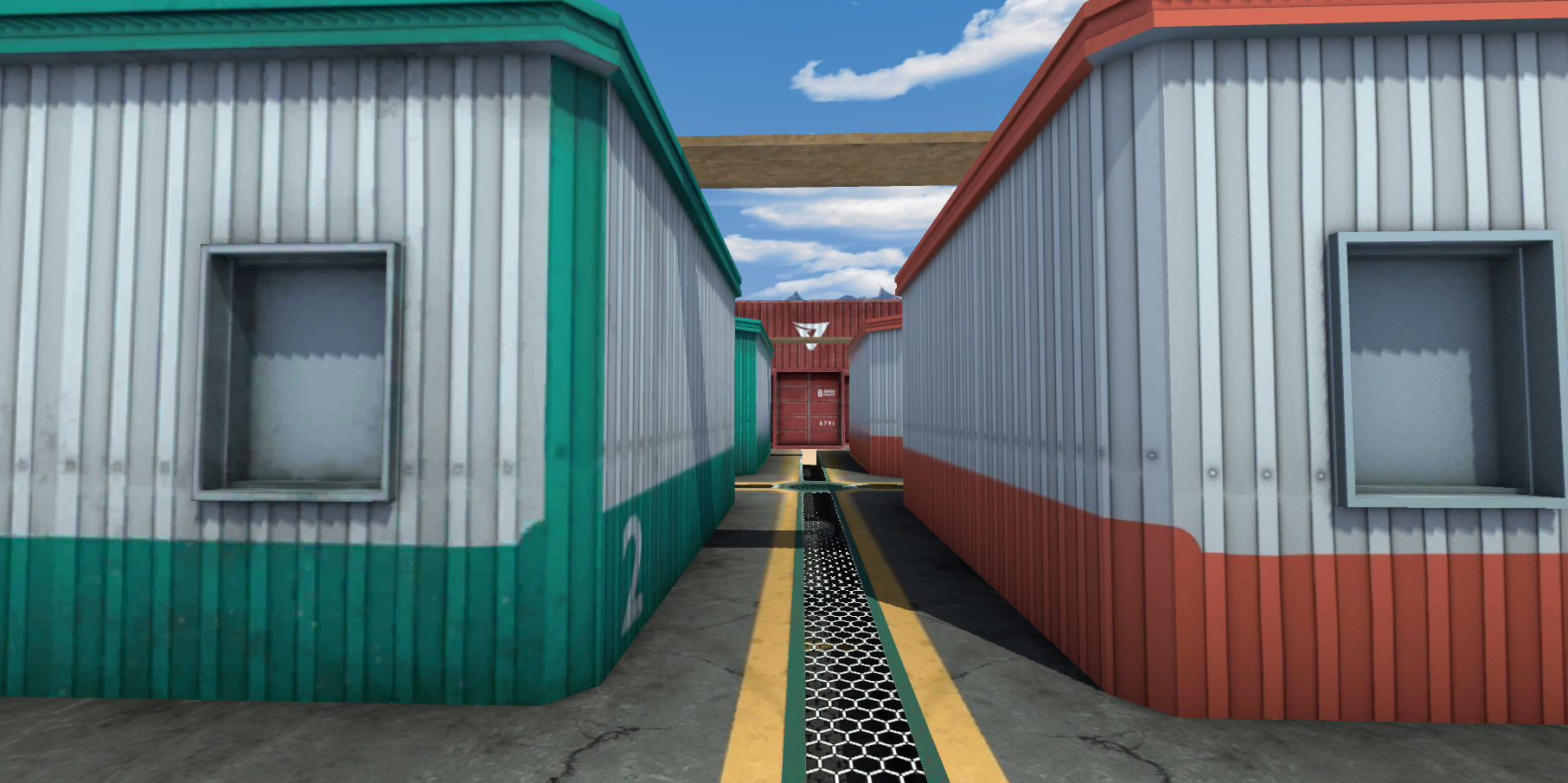 Mobile FPS Game Environment Map cs ice world counter strike 3D model_6