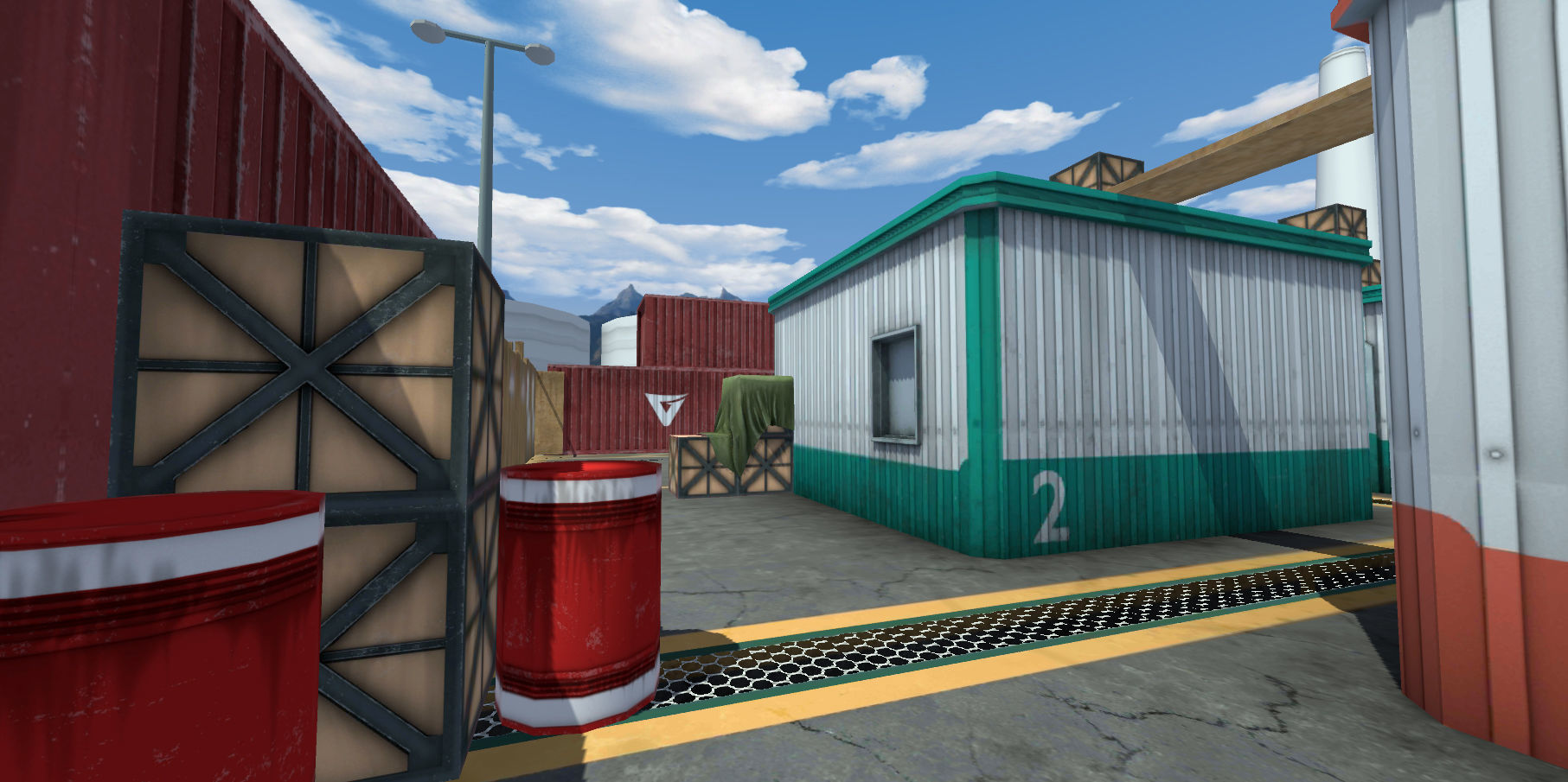 Mobile FPS Game Environment Map cs ice world counter strike 3D model_5