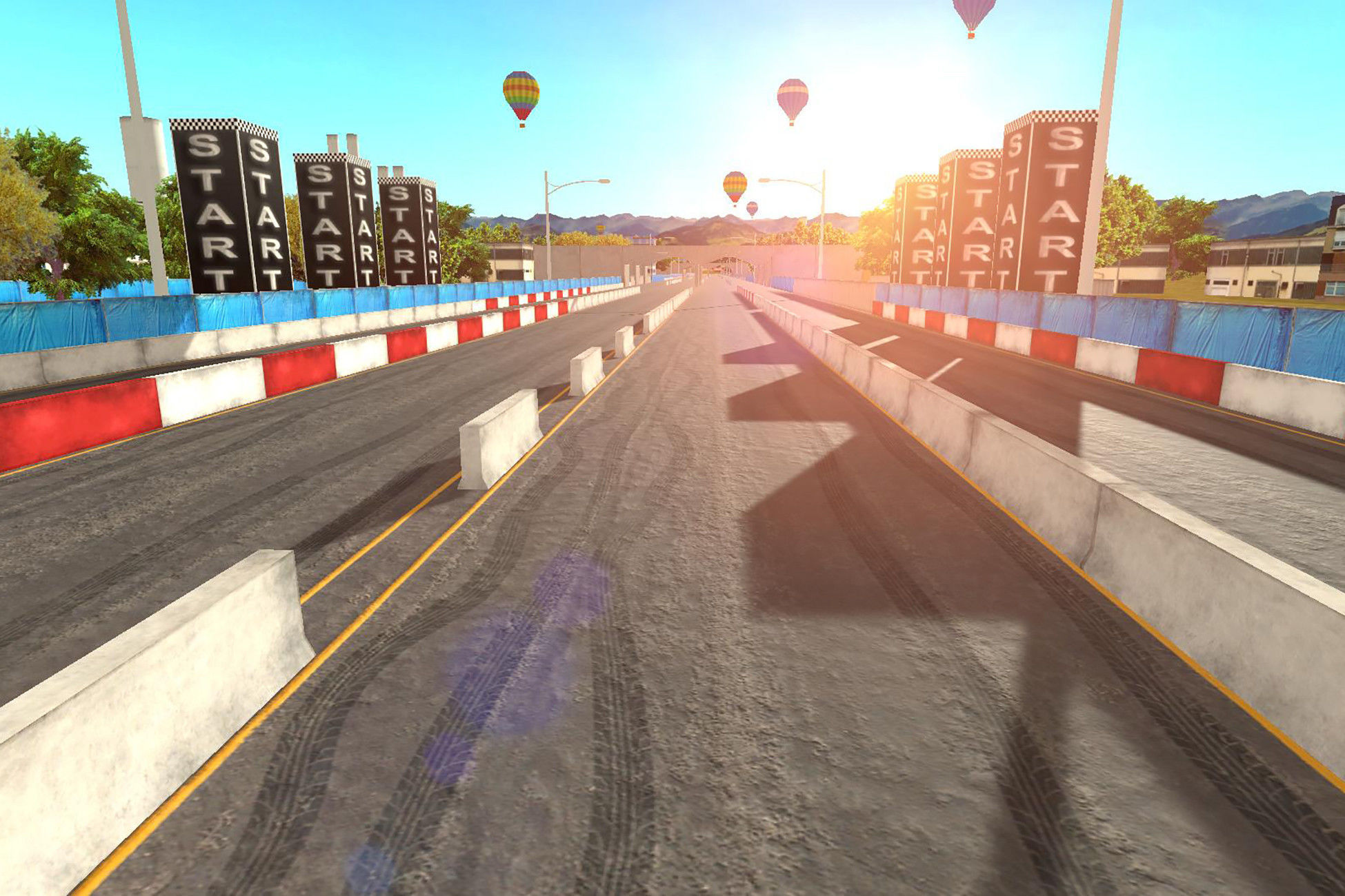 Drag Race Track Map Mobile Friendly car mobile unity3d 3D model_2