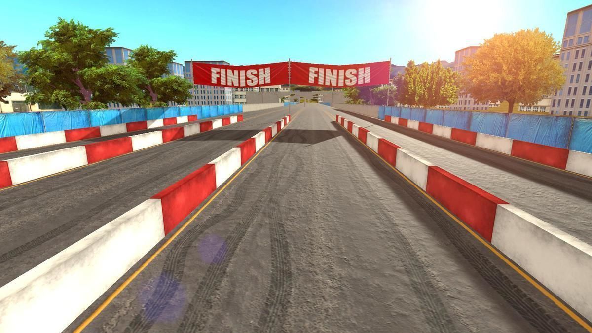 Drag Race Track Map Mobile Friendly car mobile unity3d 3D model_3