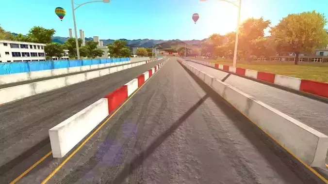 Drag Race Track Map Mobile Friendly car mobile unity3d 3D model