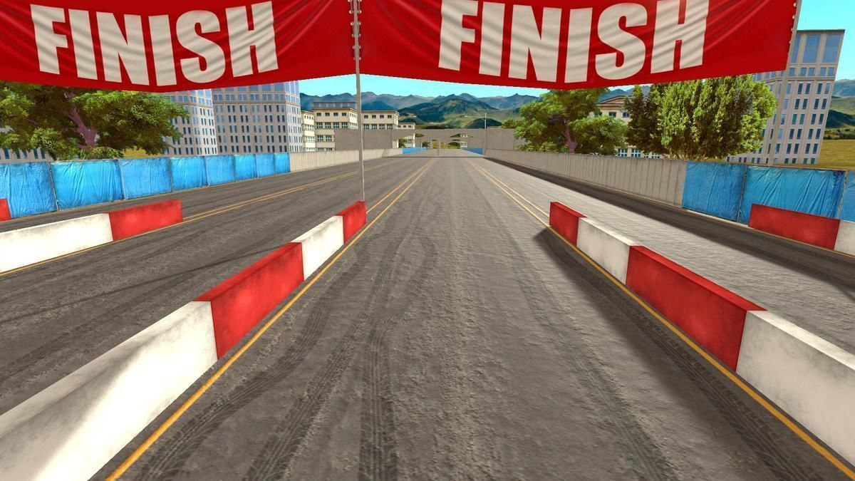 Drag Race Track Map Mobile Friendly car mobile unity3d 3D model_4
