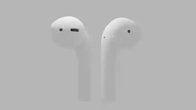 Apple Airpod 2 Low-poly 3D model