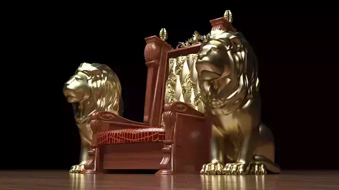 King Throne 3 - 4K 3D model