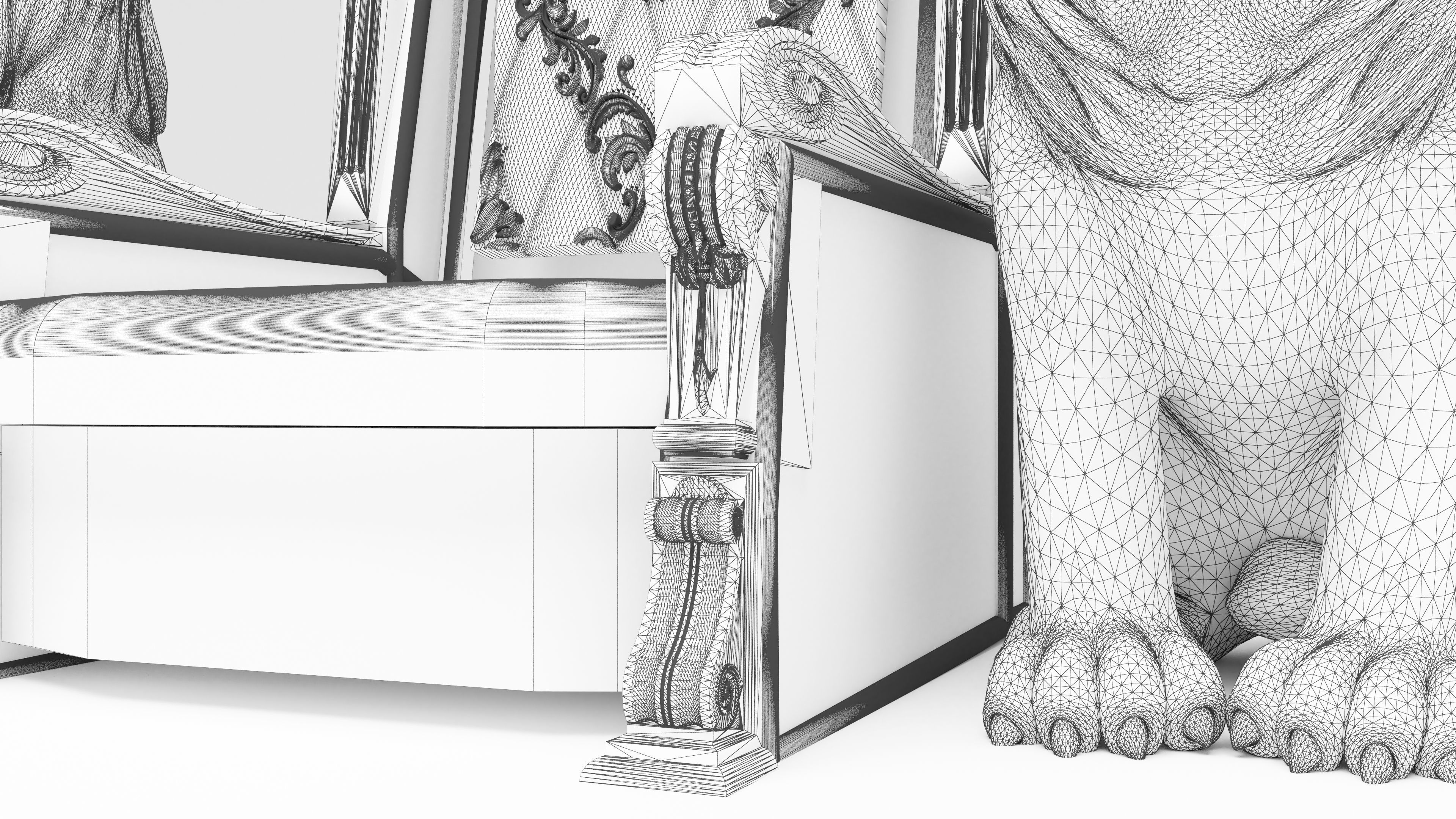 King Throne 3 - 4K 3D model_13