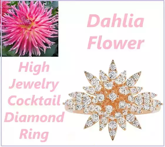 High Jewelry Diamond Cocktail Ring 3dm stl 3dm stl renders 