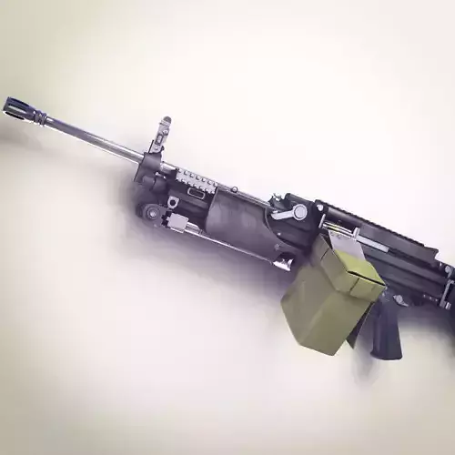 MG4 Machine Gun Hi-Res 3D model