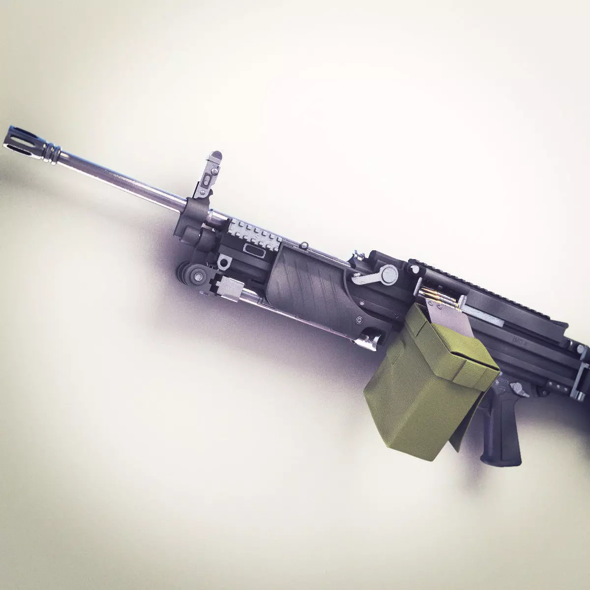 MG4 Machine Gun Hi-Res 3D model_0