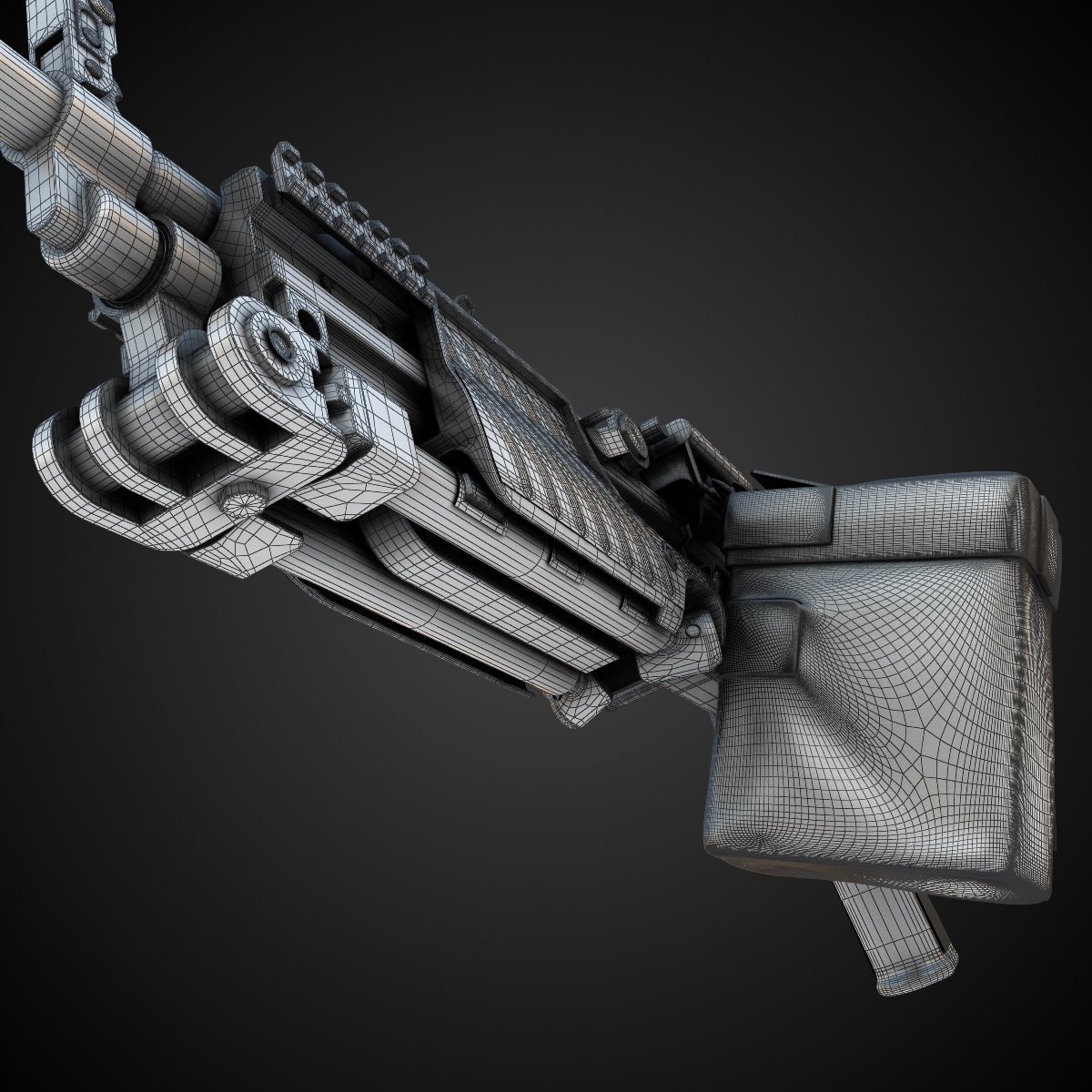MG4 Machine Gun Hi-Res 3D model_9