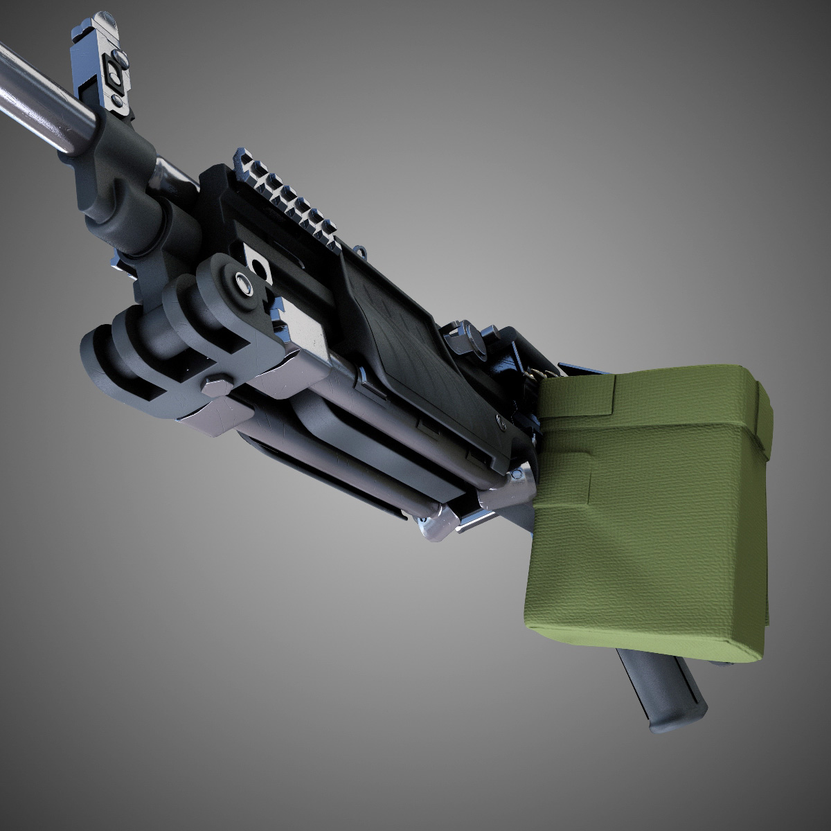 MG4 Machine Gun Hi-Res 3D model_4