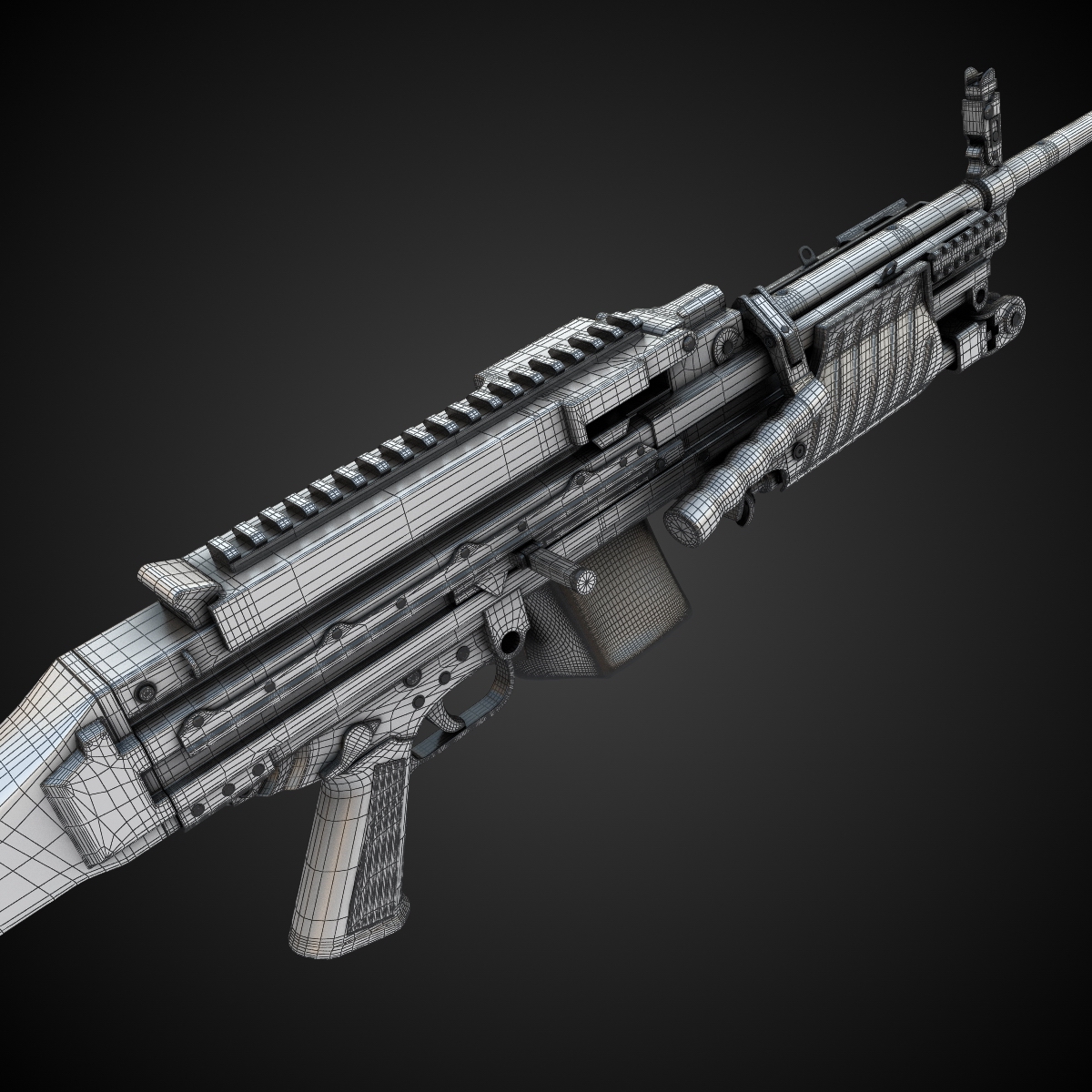 MG4 Machine Gun Hi-Res 3D model_7
