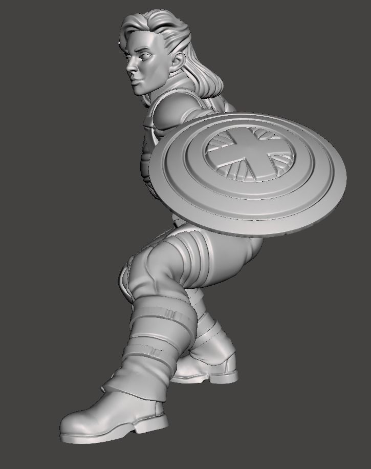 london 3d printing with supports in different poses  3D print model_2