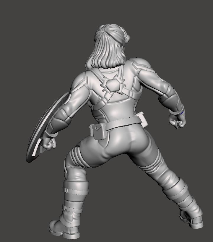 london 3d printing with supports in different poses  3D print model_14