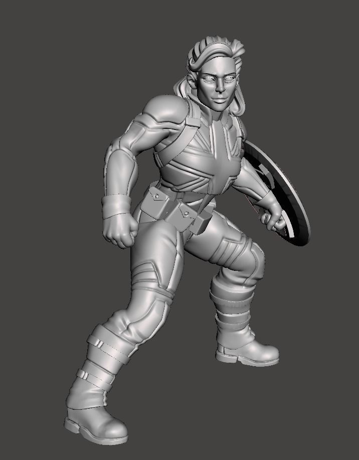 london 3d printing with supports in different poses  3D print model_13