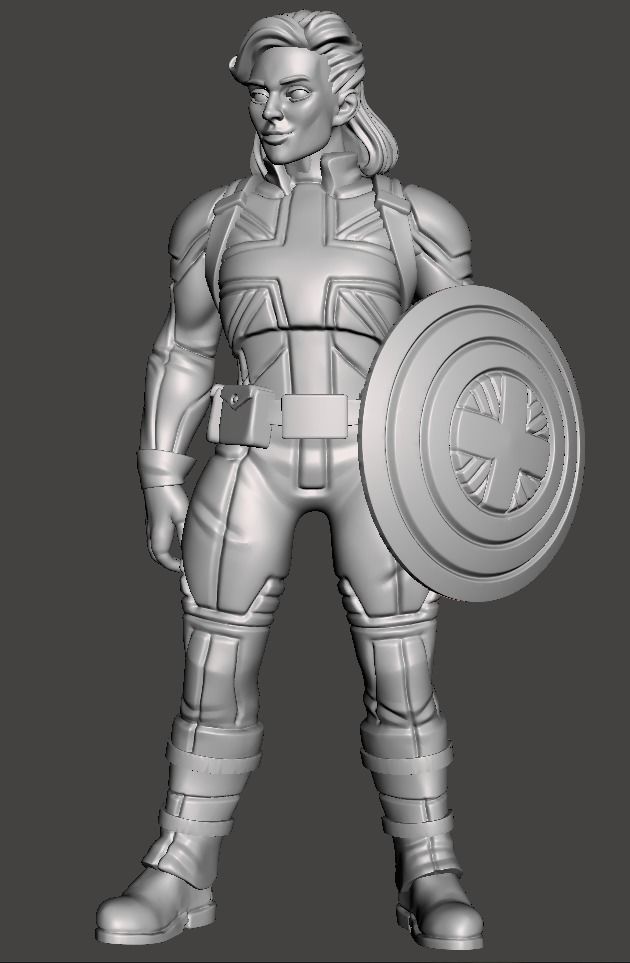 london 3d printing with supports in different poses  3D print model_7