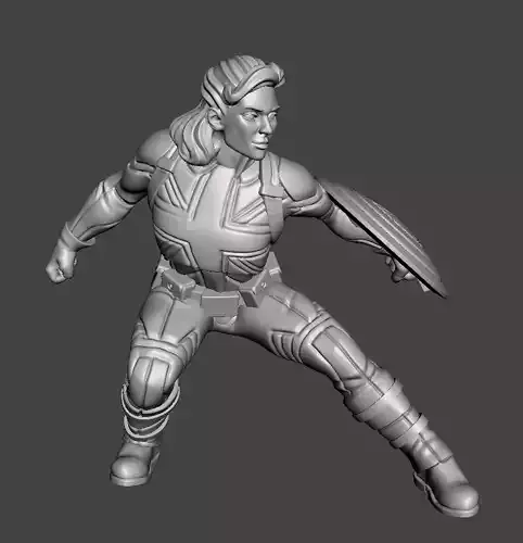 london 3d printing with supports in different poses  3D print model
